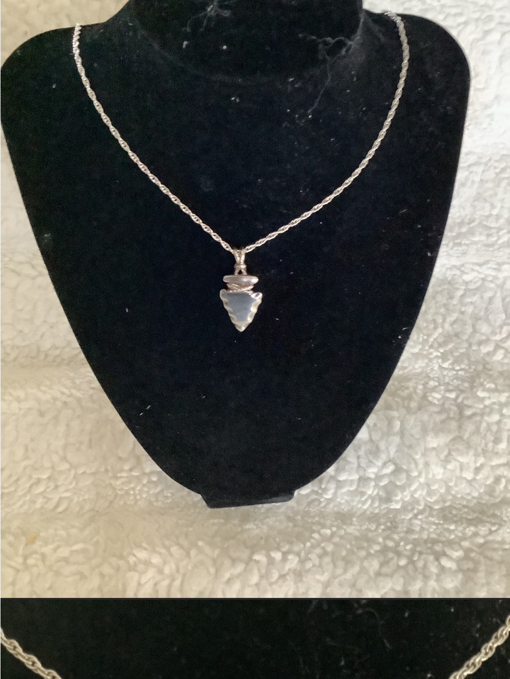 Sterling Silver 925 Arrowhead Pendant Necklace Southwestern Style